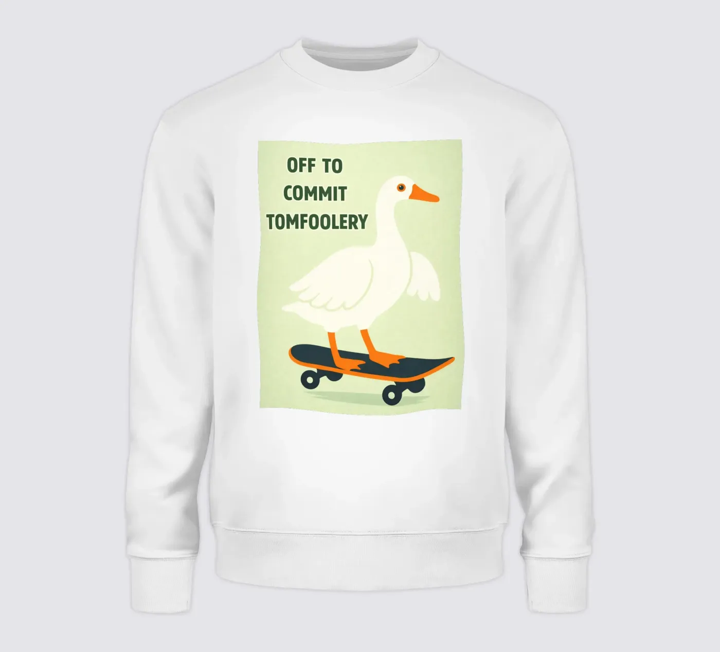 commit tomfoolery duck Sweatshirt von roosses
