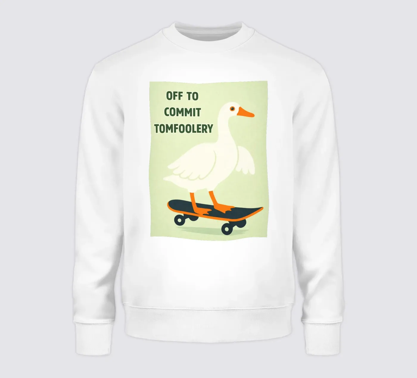 commit tomfoolery duck Sweatshirt von roosses