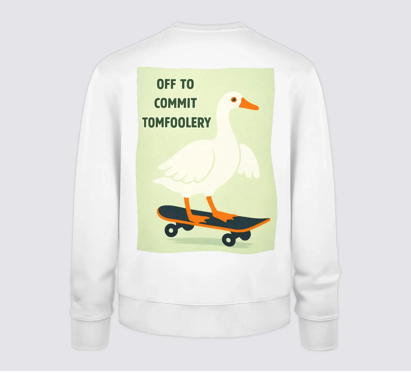 commit tomfoolery duck Sweatshirt von roosses