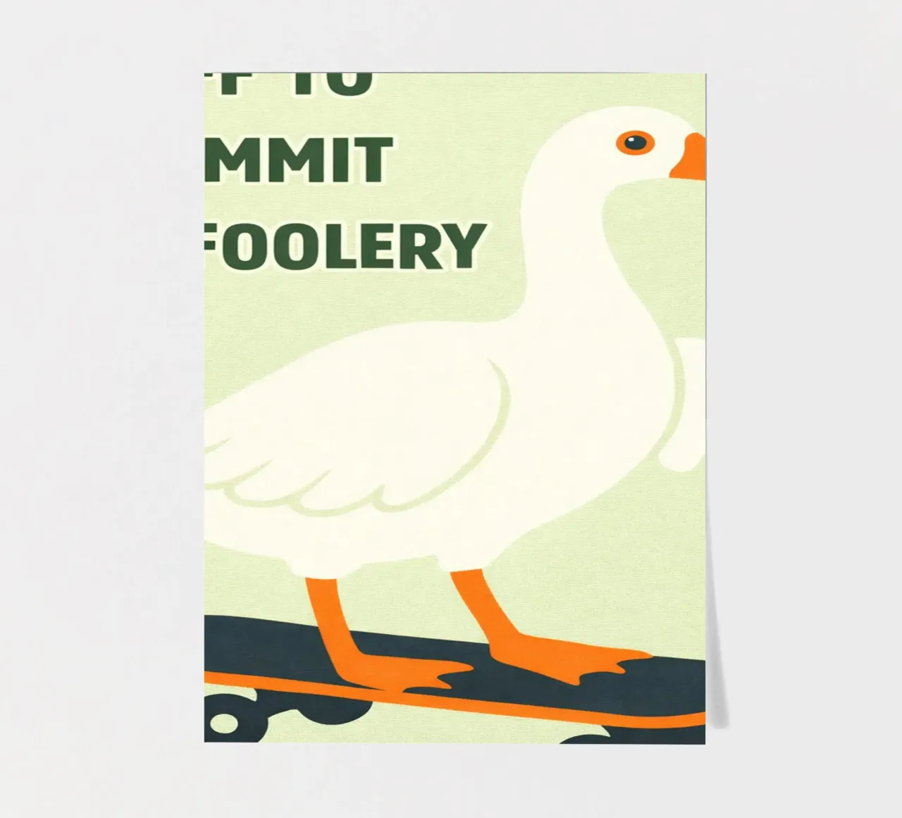 commit tomfoolery duck foglio adesivo da roosses