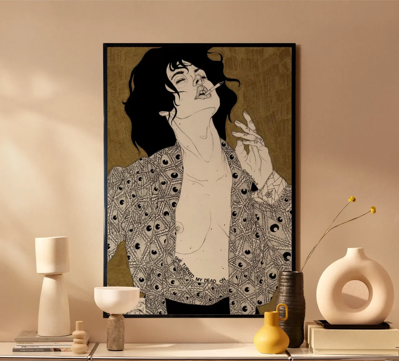 C'mon (She makes me kill myself) poster da Kaethe Butcher
