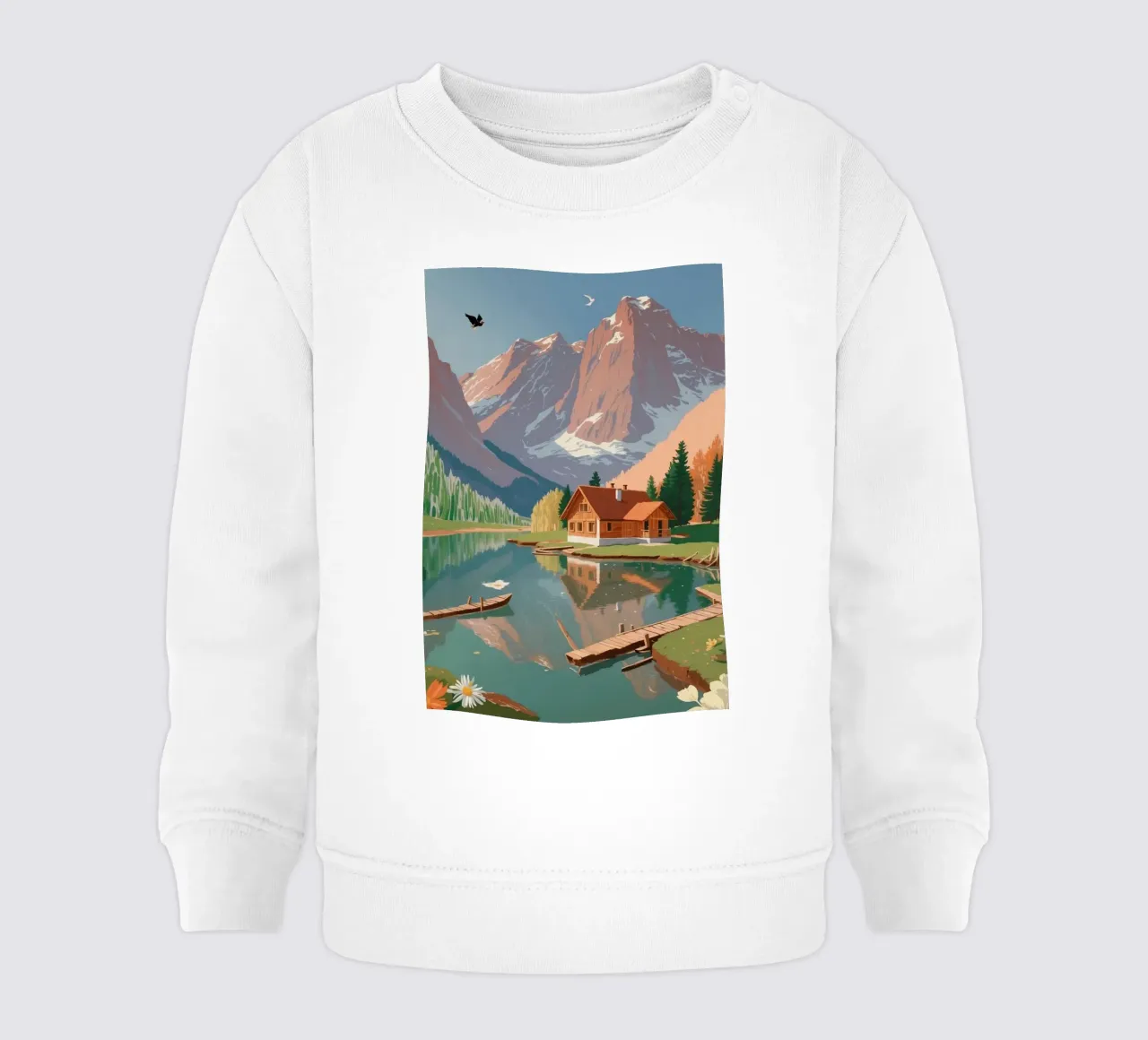 Pragser Wildsee: Risveglio di primavera | Werk 1 felpa neonato da AlbertKlee