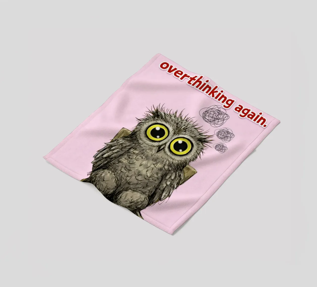 overthinking again fleece blanket by roosses