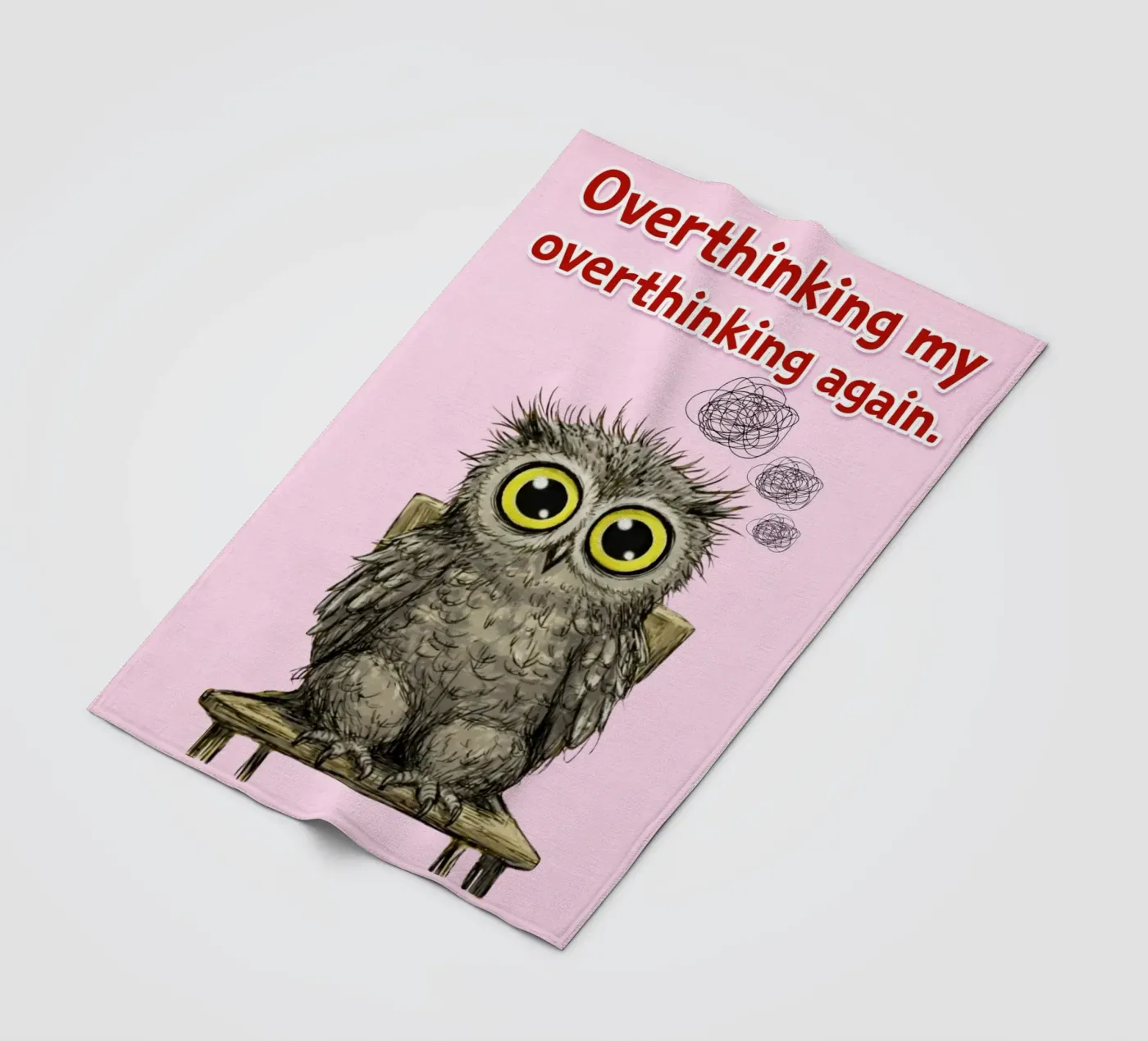 overthinking again coperta in pile da roosses