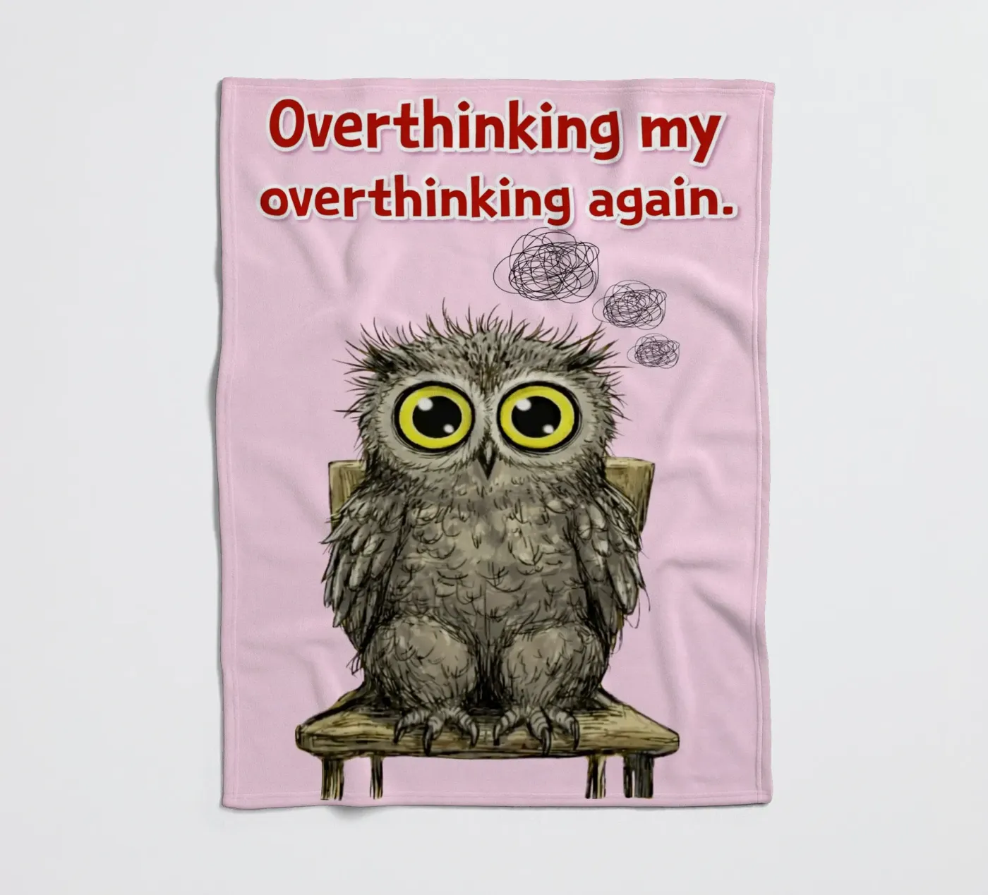overthinking again coperta in pile da roosses