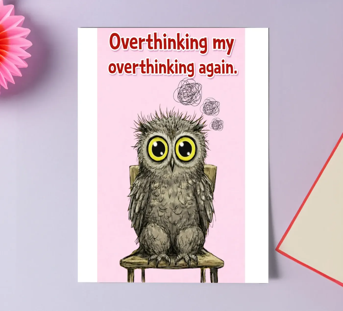 overthinking again sticker sheet by roosses