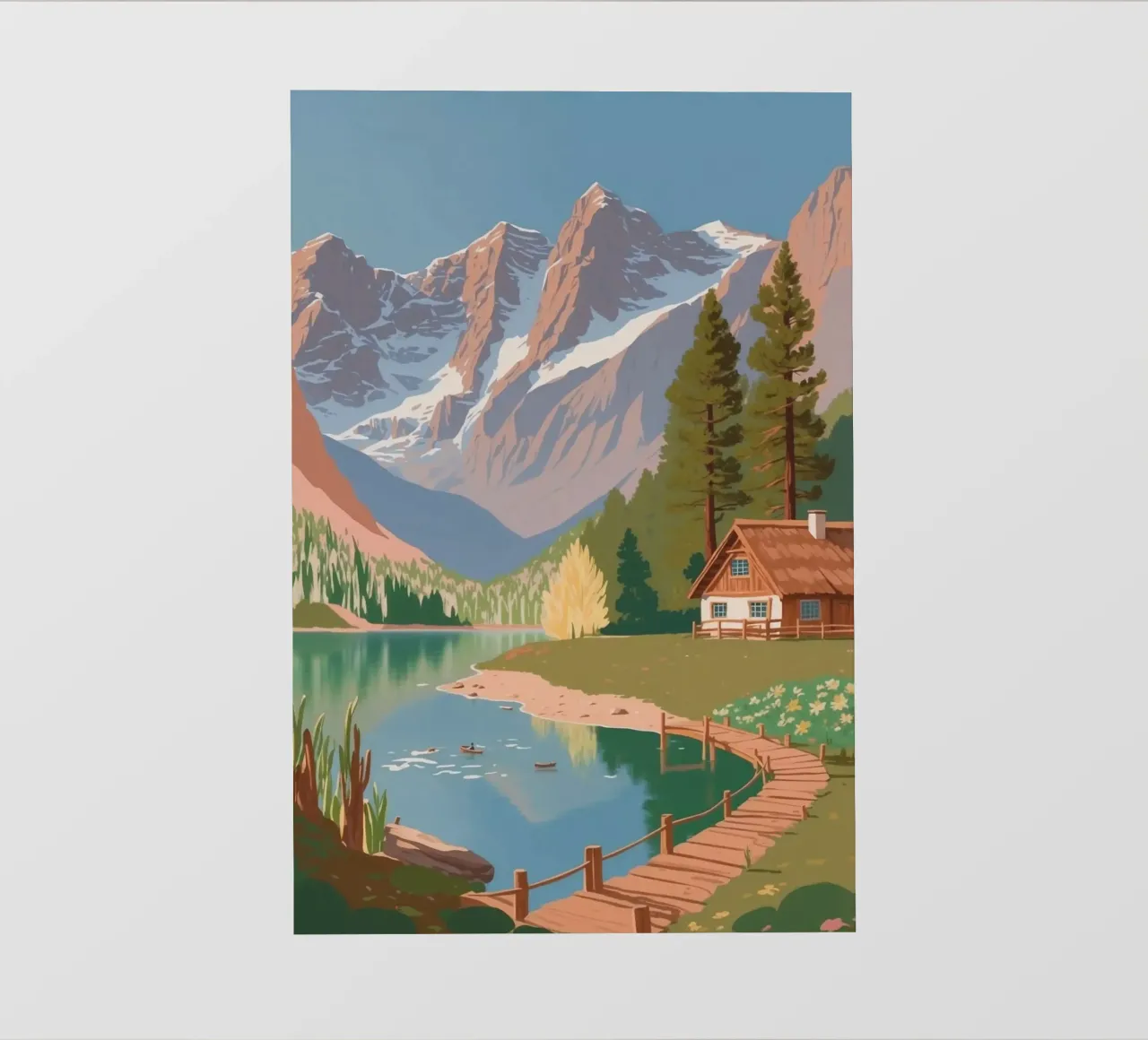 Pragser Wildsee: Risveglio della primavera | Werk 2 pellicola backlit da AlbertKlee