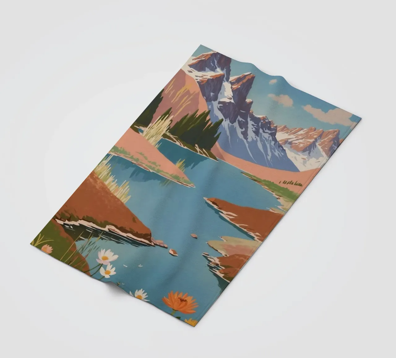 Pragser Wildsee: Spring enchantment | Werk 3 fleece blanket by AlbertKlee