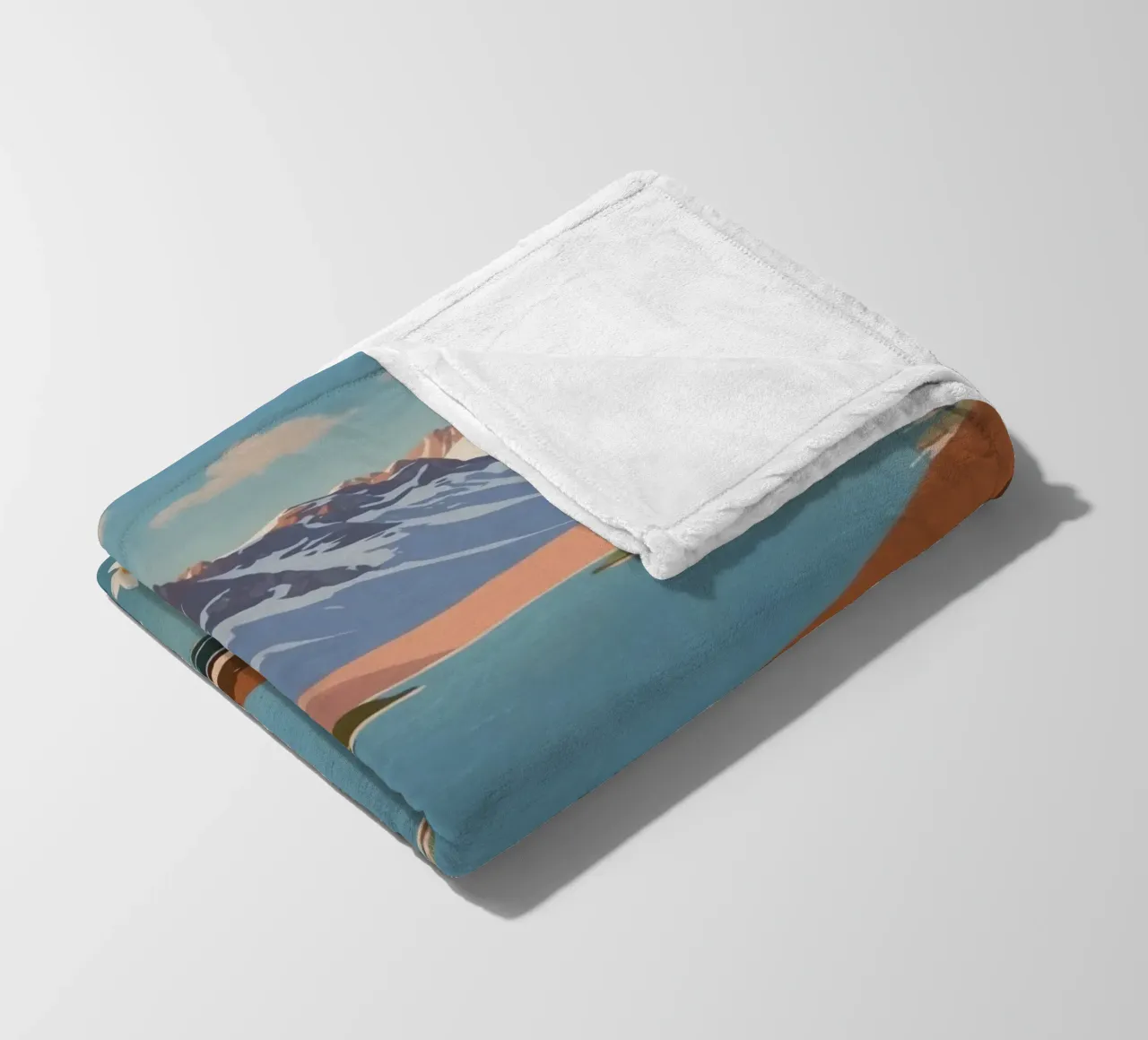 Pragser Wildsee: Spring enchantment | Werk 3 fleece blanket by AlbertKlee