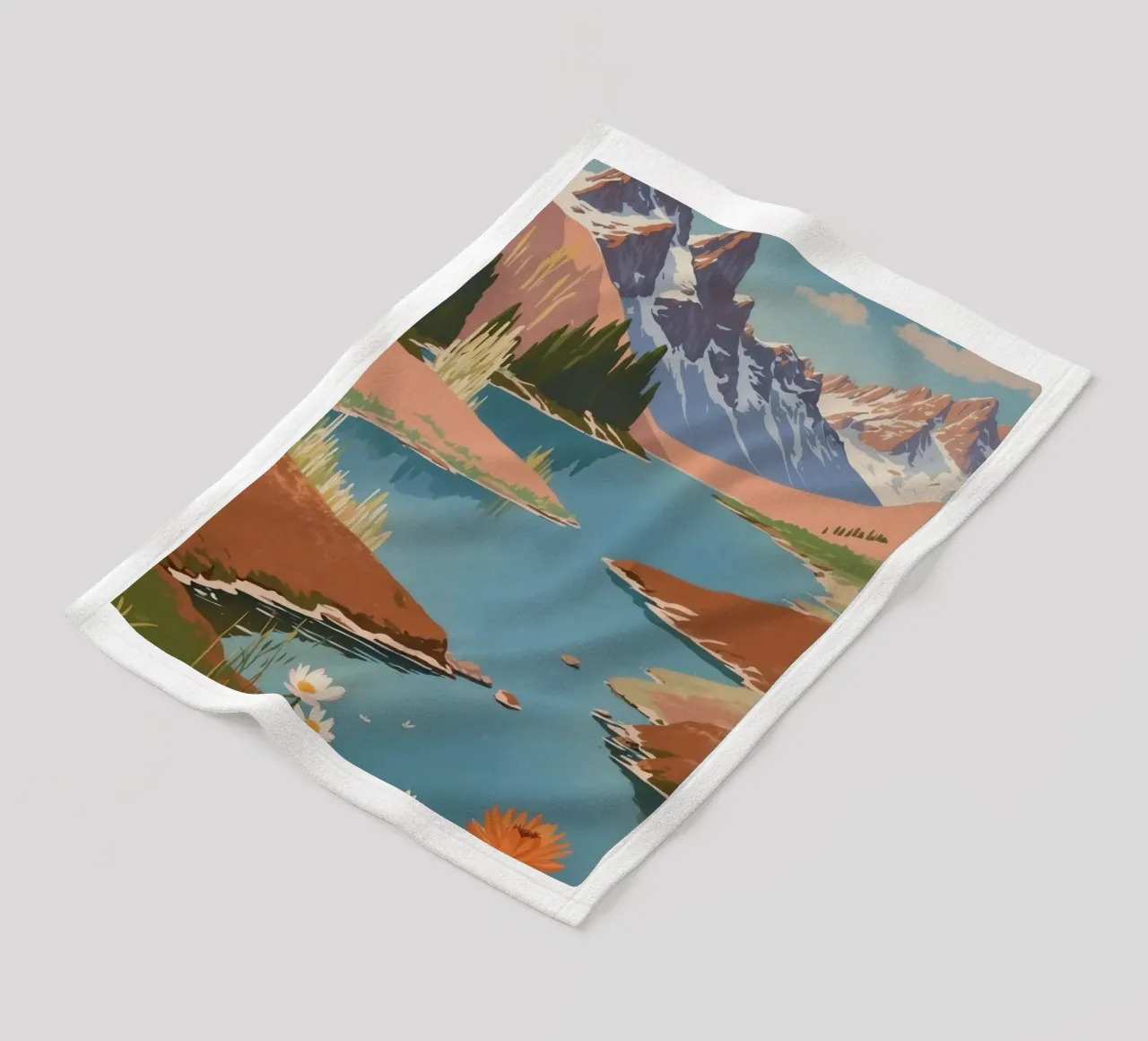 Pragser Wildsee: Spring enchantment | Werk 3 fleece blanket by AlbertKlee