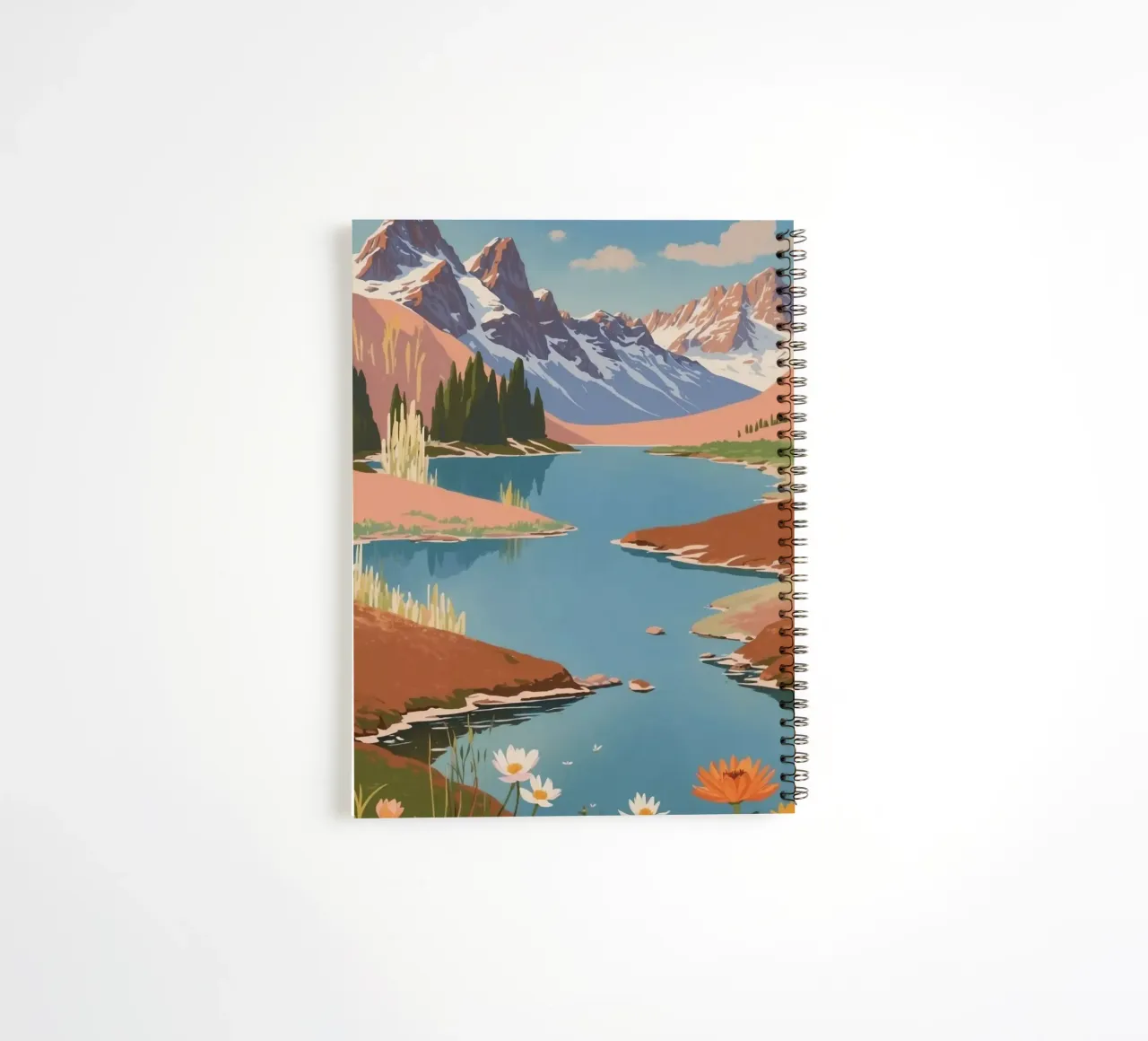Pragser Wildsee: Spring enchantment | Werk 3 spiral notebook by AlbertKlee