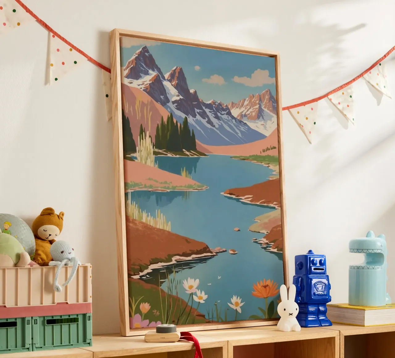 Pragser Wildsee: Spring enchantment | Werk 3 canvas by AlbertKlee