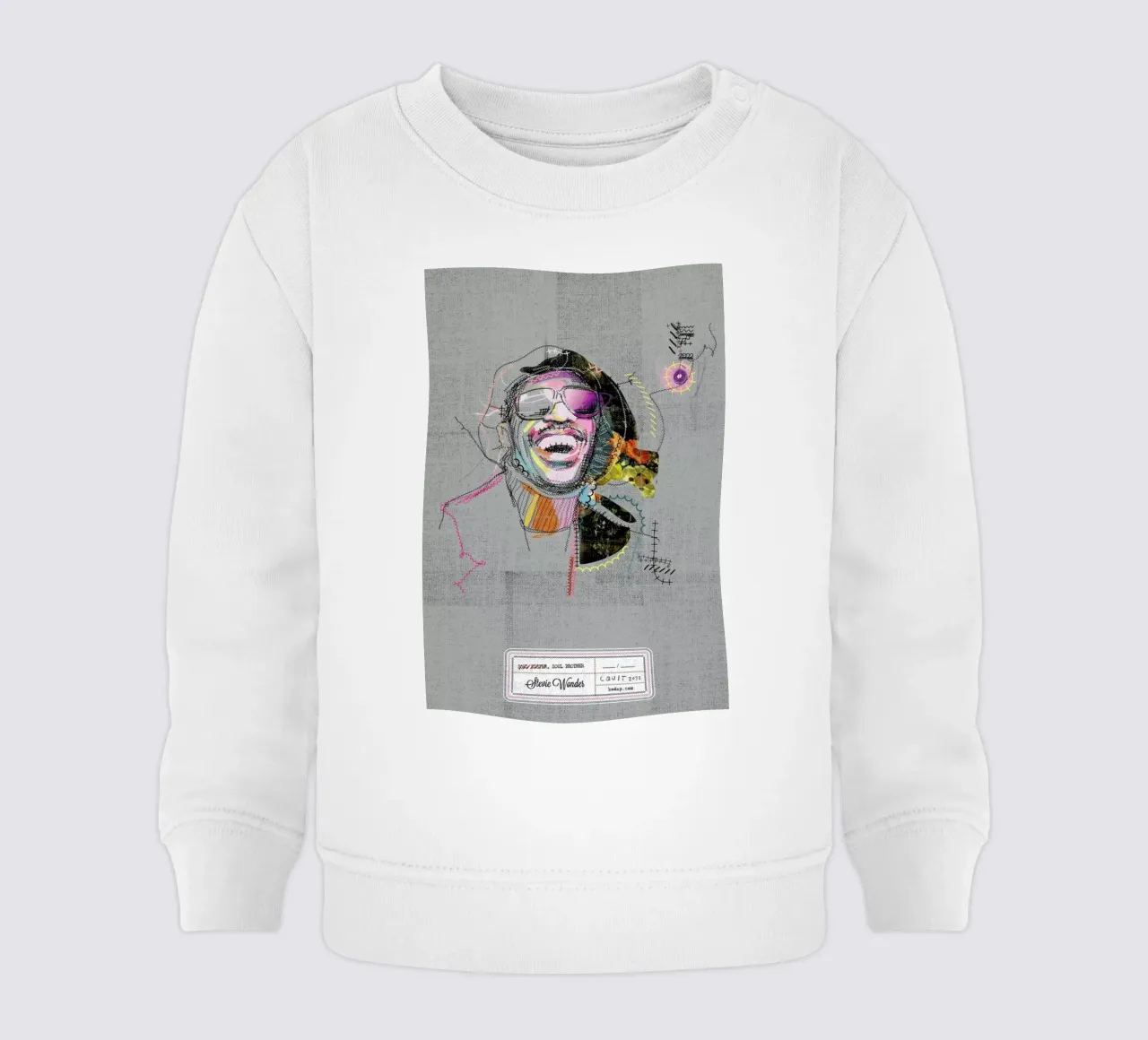 Stevie Portrait felpa neonato da Carlos Quitério