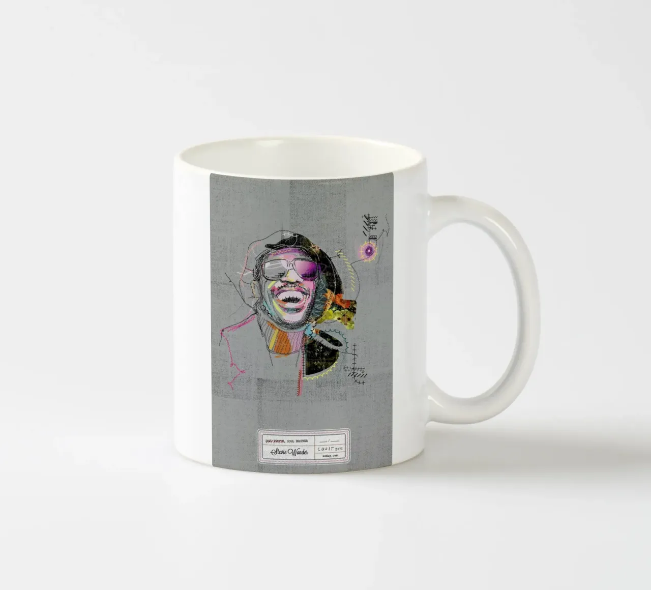 Stevie Portrait tazza in ceramica da Carlos Quitério