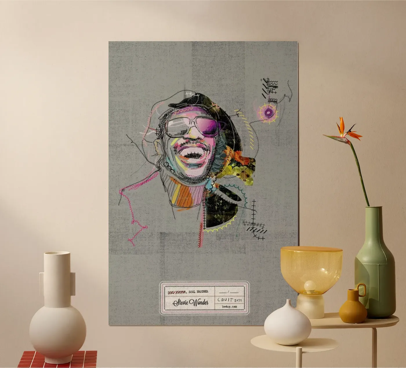 Stevie Portrait poster da Carlos Quitério