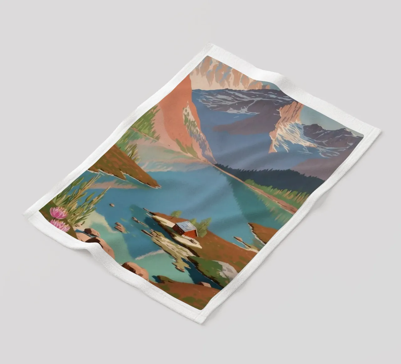 Pragser Wildsee: risveglio di primavera | Werk 4 coperta in pile da AlbertKlee