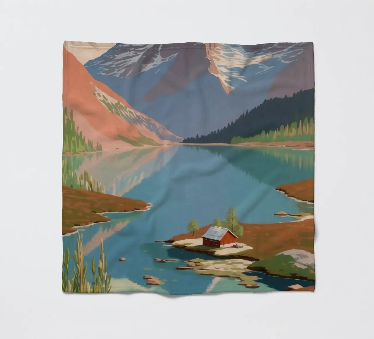 Pragser Wildsee: risveglio di primavera | Werk 4 coperta in pile da AlbertKlee