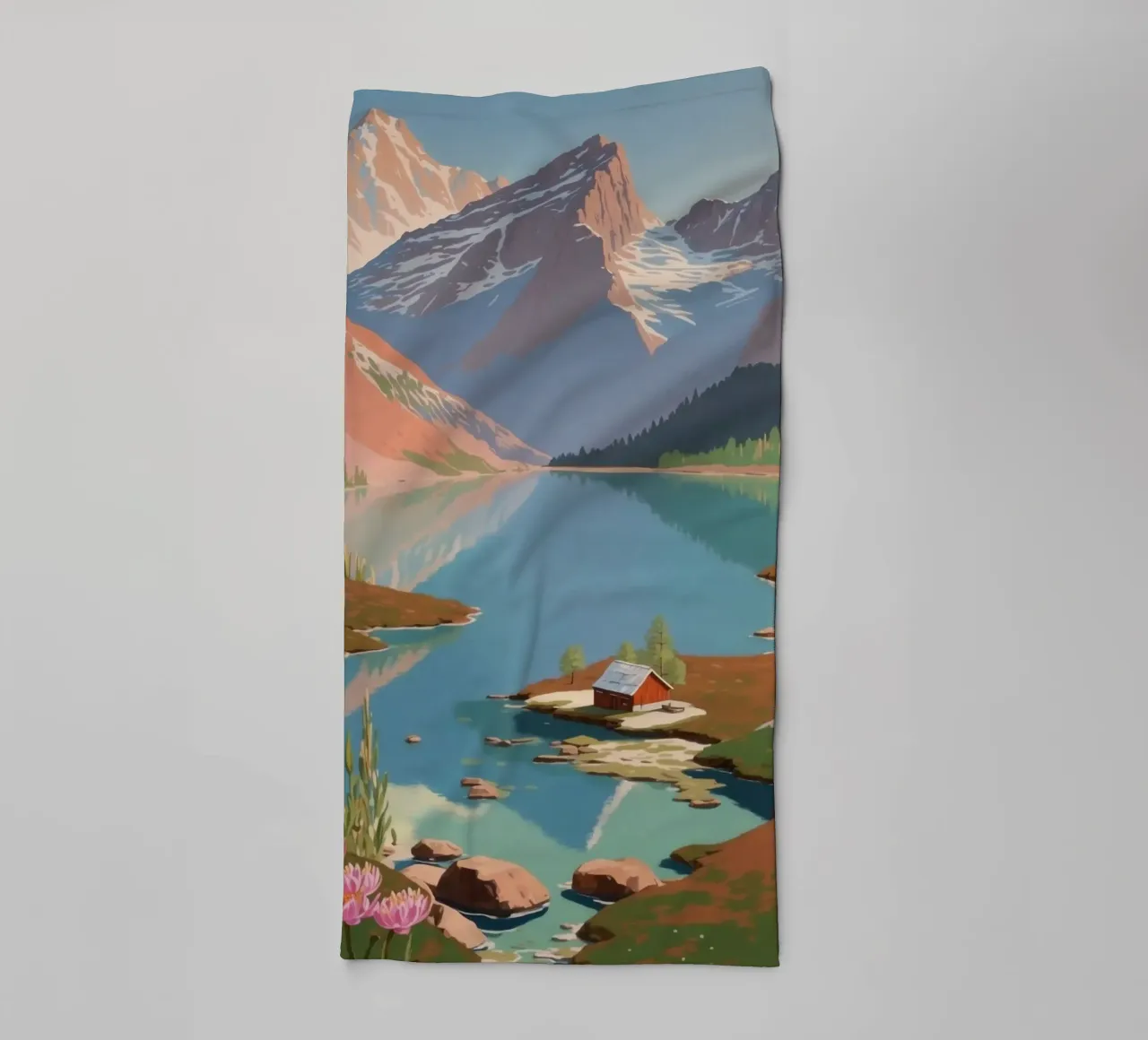 Pragser Wildsee: risveglio di primavera | Werk 4 asciugamano da bagno da AlbertKlee