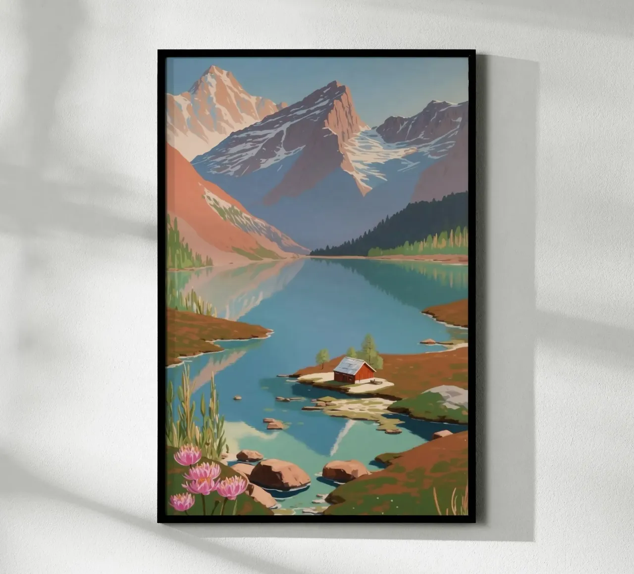 Pragser Wildsee: Spring awakening | Werk 4 poster by AlbertKlee