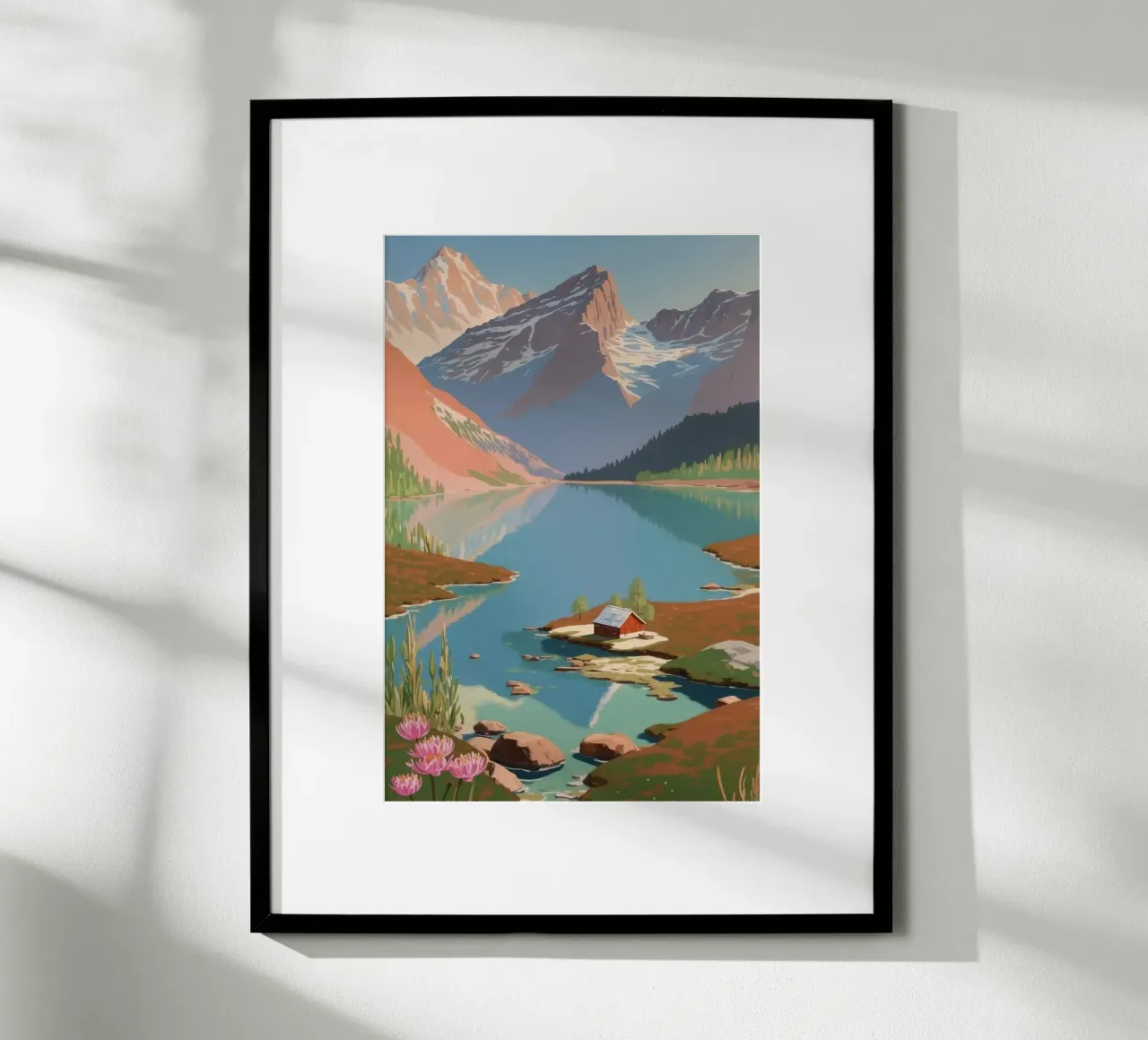 Pragser Wildsee: Spring awakening | Werk 4 poster by AlbertKlee