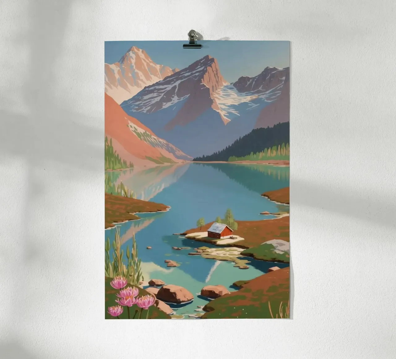 Pragser Wildsee: Spring awakening | Werk 4 poster by AlbertKlee