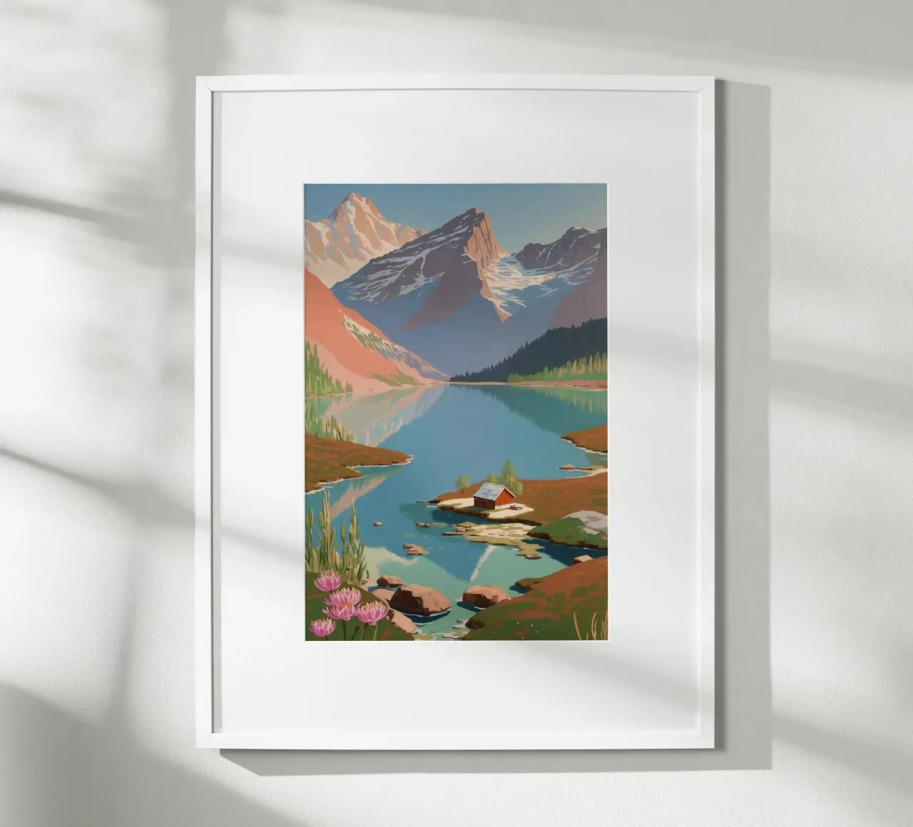 Pragser Wildsee: Spring awakening | Werk 4 poster by AlbertKlee