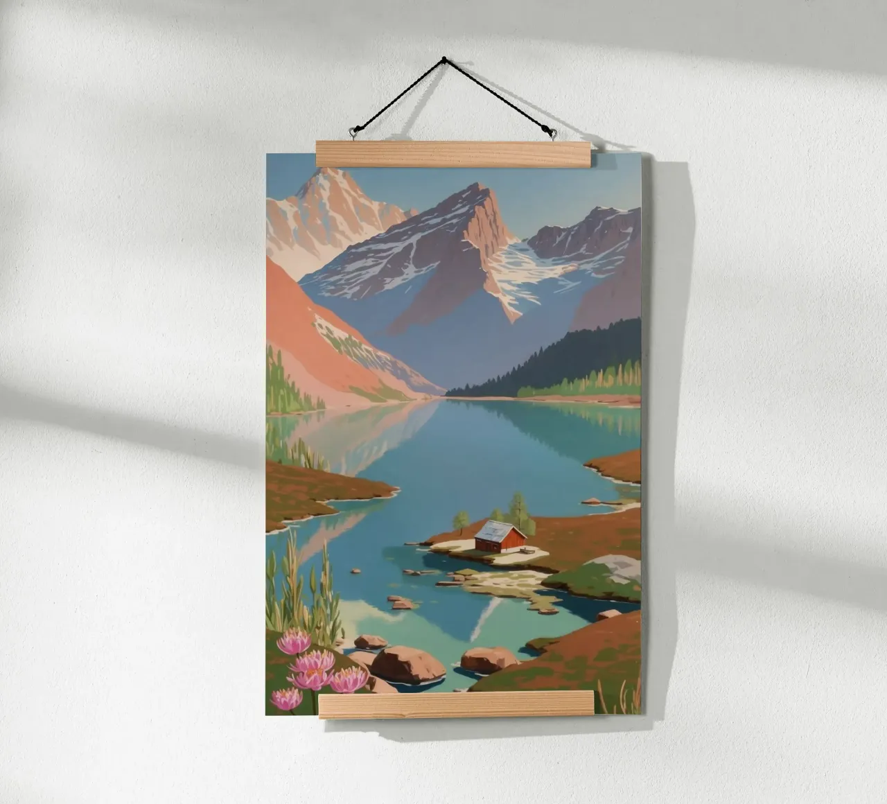 Pragser Wildsee: Spring awakening | Werk 4 poster by AlbertKlee