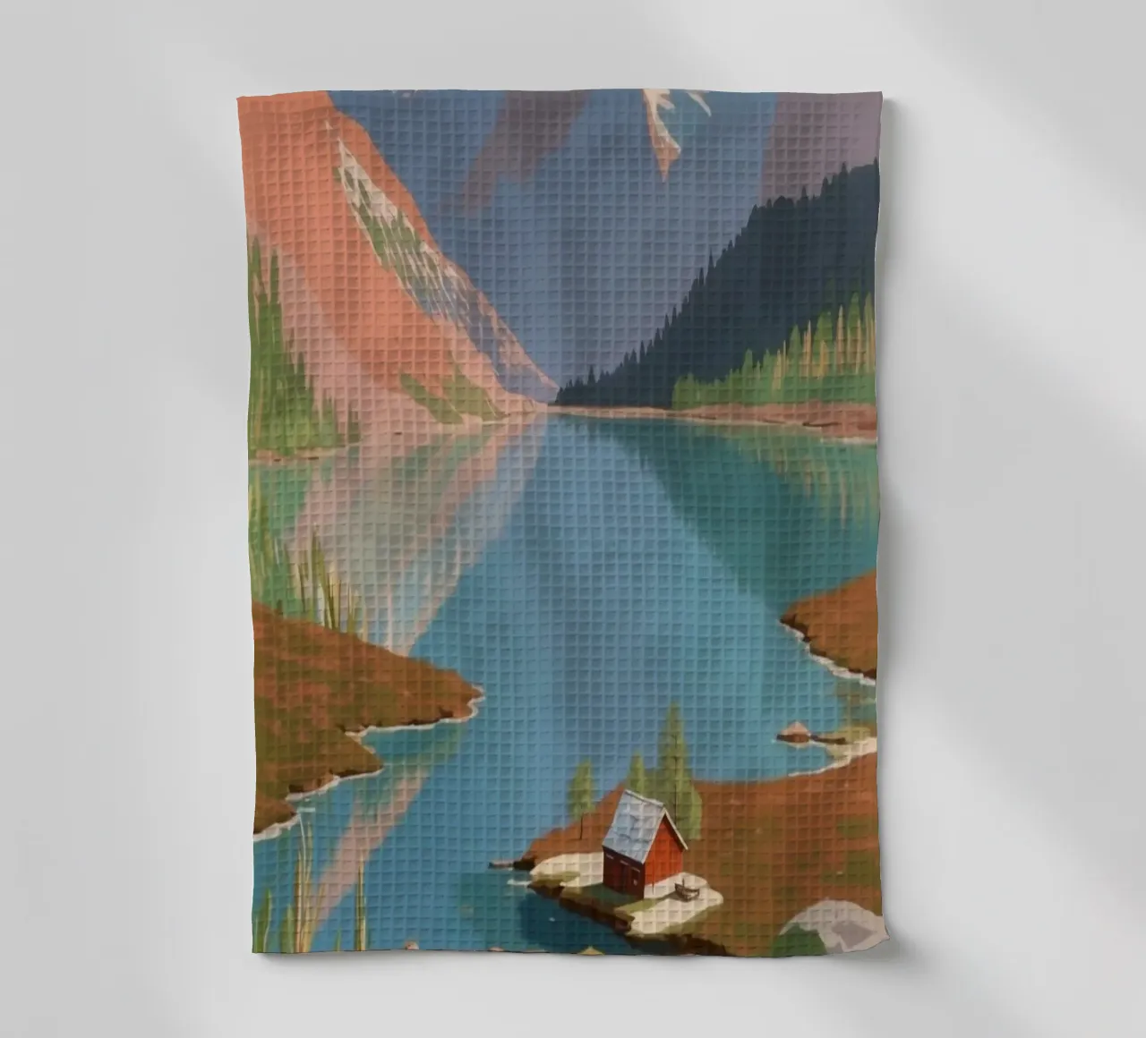 Pragser Wildsee: risveglio di primavera | Werk 4 canovaccio da cucina da AlbertKlee