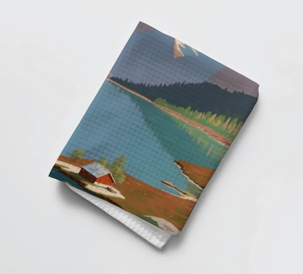 Pragser Wildsee: risveglio di primavera | Werk 4 canovaccio da cucina da AlbertKlee
