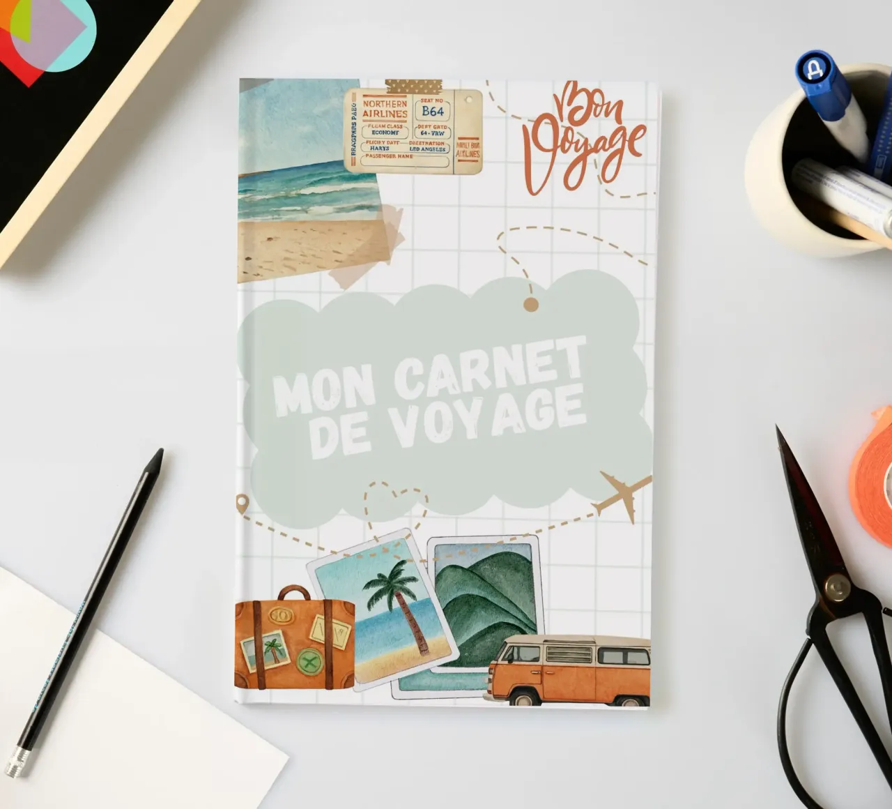 Mon carnet de voyage notitieboek van Idées & Création