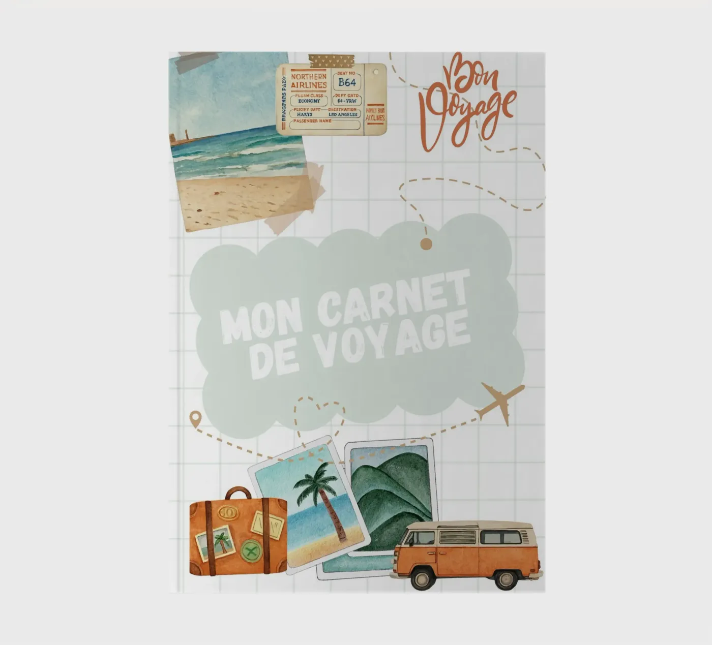Mon carnet de voyage Notizbuch von Idées & Création