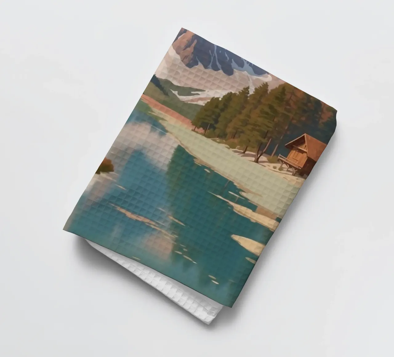 Pragser Wildsee: lo splendore della primavera | Werk 5 canovaccio da cucina da AlbertKlee