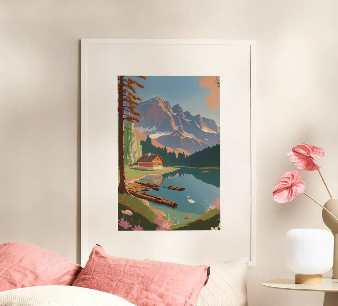 Pragser Wildsee: sogno di primavera | Werk 6 carta hahnemühle da AlbertKlee
