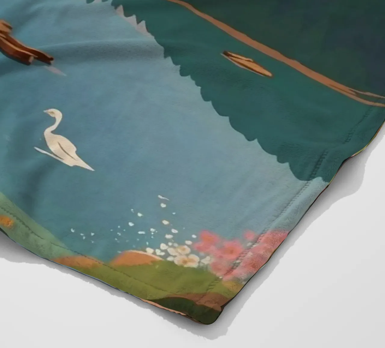 Pragser Wildsee: sogno di primavera | Werk 6 coperta in pile da AlbertKlee