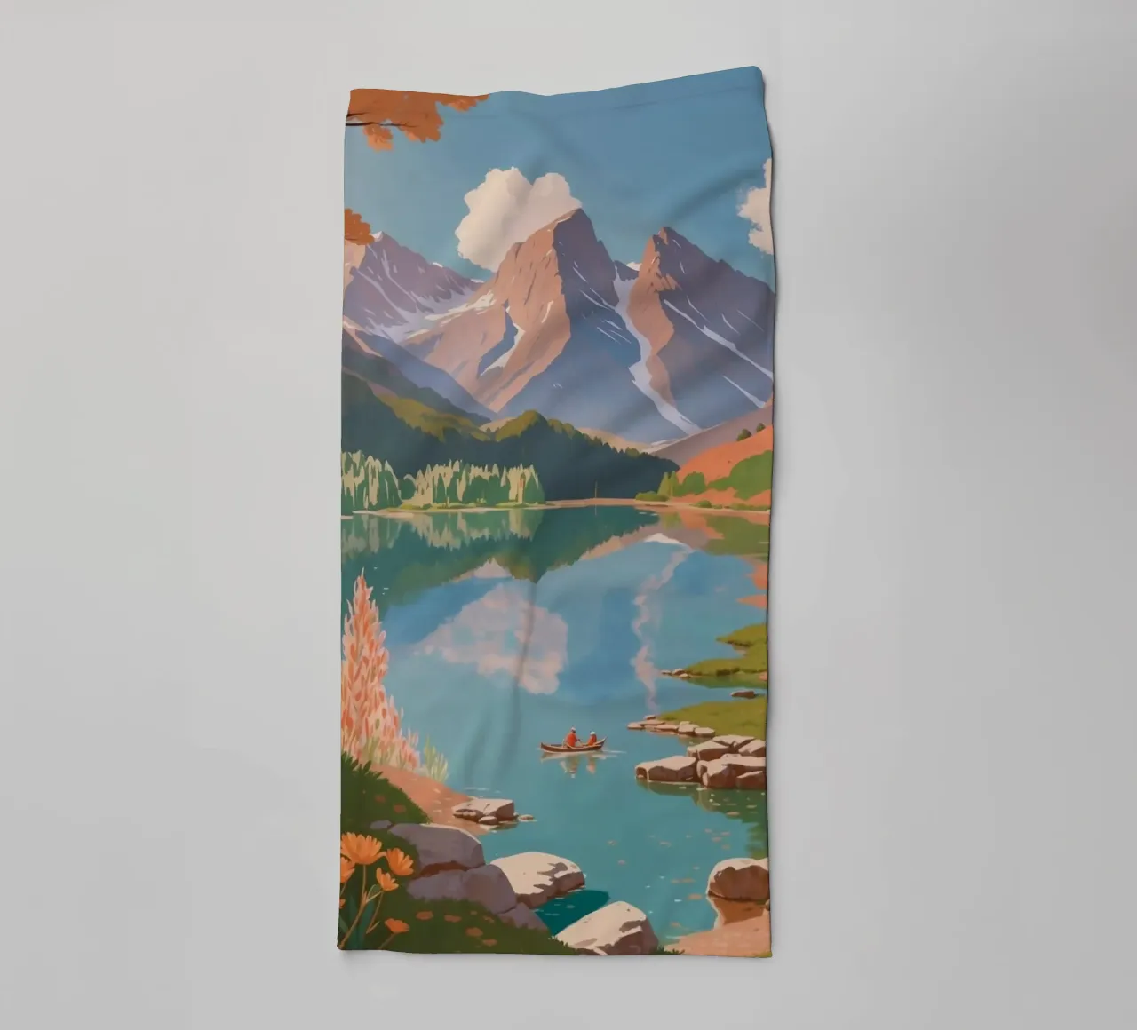 Pragser Wildsee : un doux miroir de la nature | Usine 7 serviette de bain de AlbertKlee
