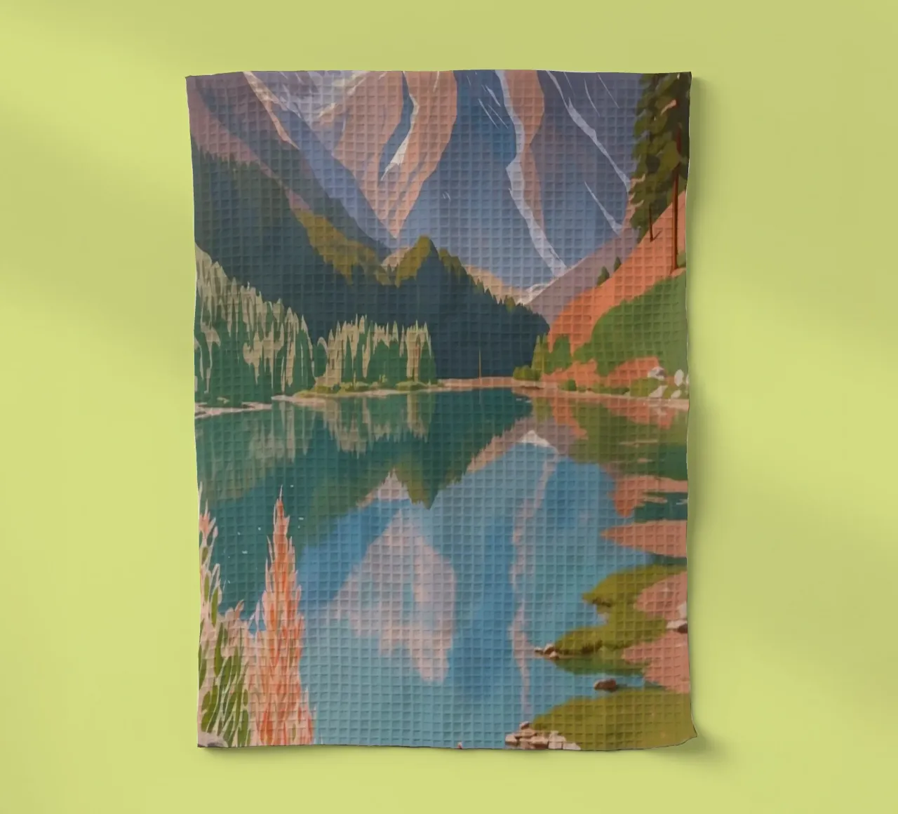 Pragser Wildsee : un doux miroir de la nature | Usine 7 torchon de AlbertKlee