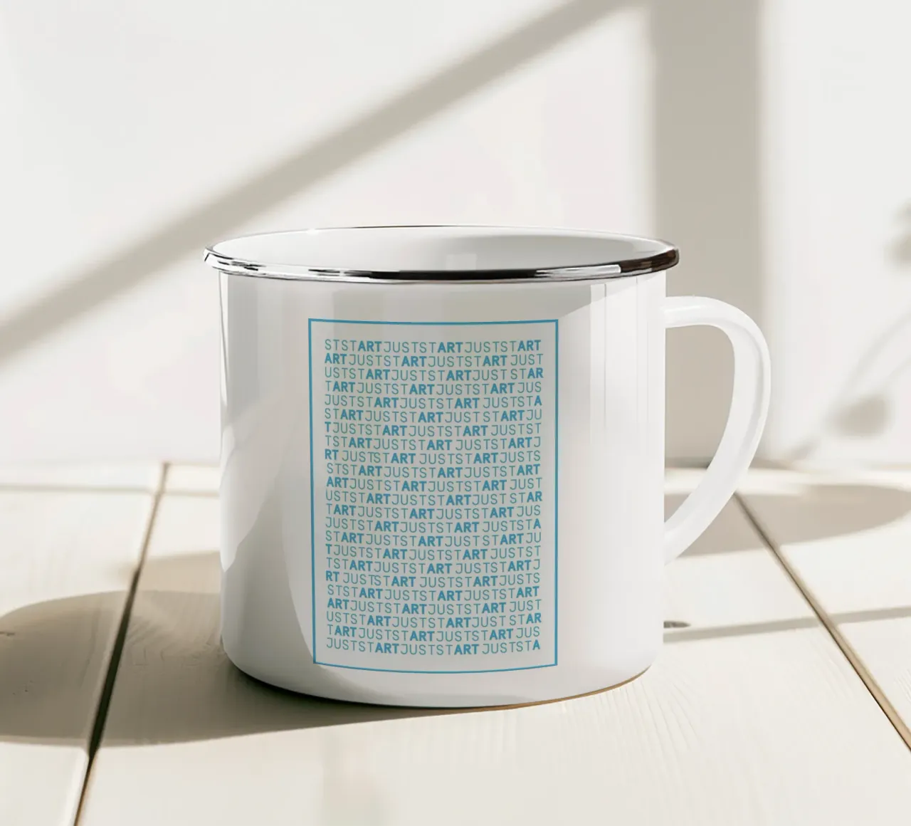 Just Start tazza in smalto da Andreas Wundersee