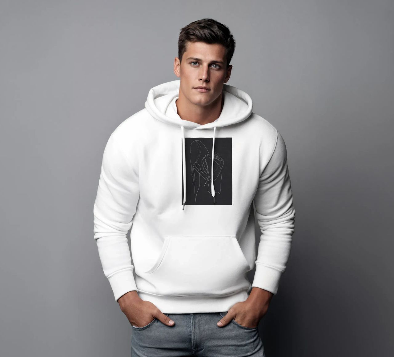 Unbend Noir felpa con cappuccio da Addillum