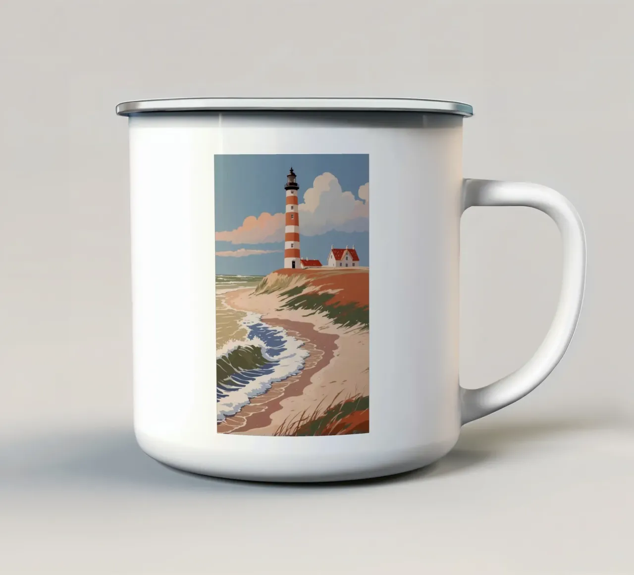 Texel: impressioni autunnali | Lavoro 1 tazza in smalto da AlbertKlee