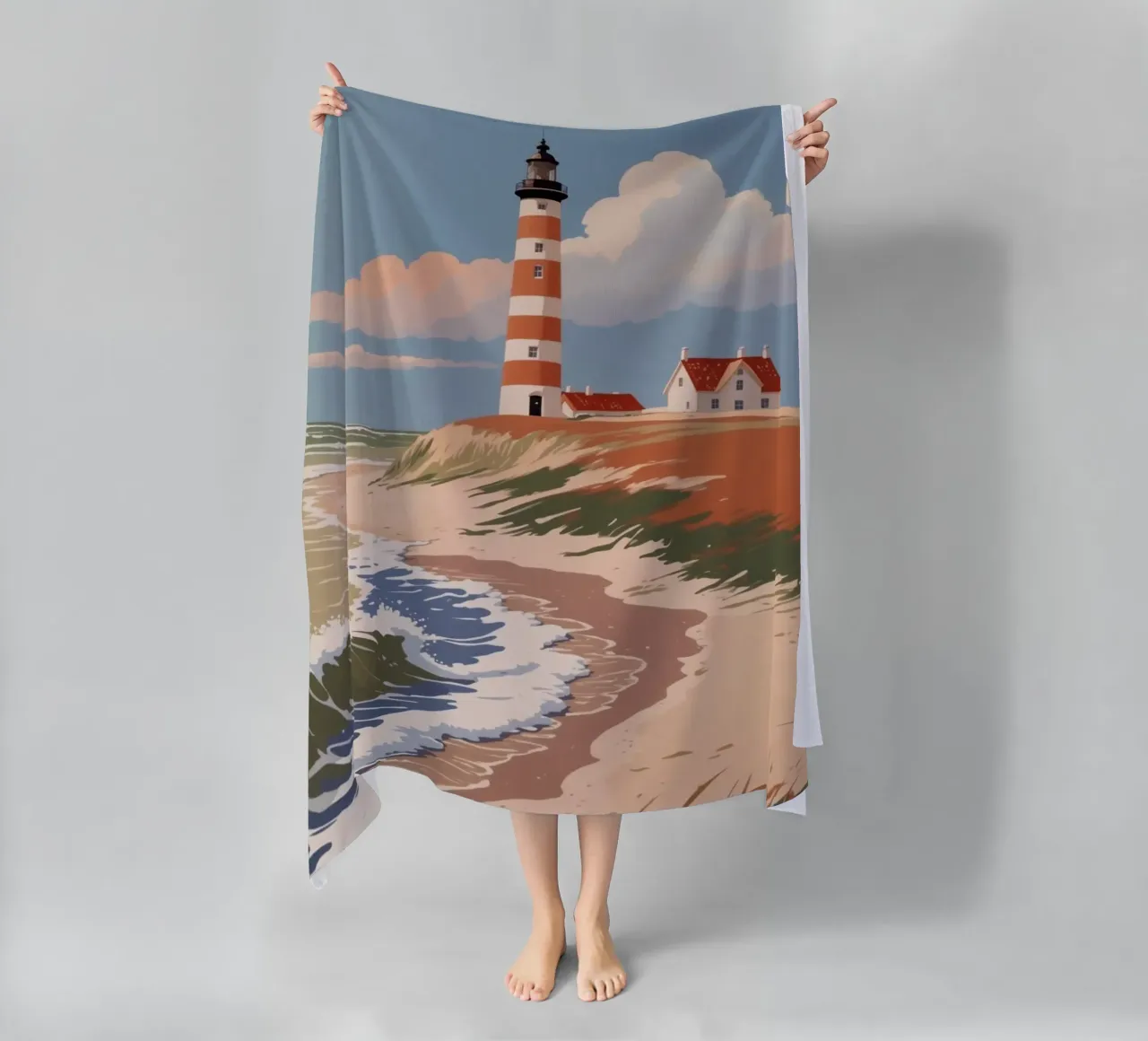 Texel: Autumnal impressions | Work 1 beach towel by AlbertKlee