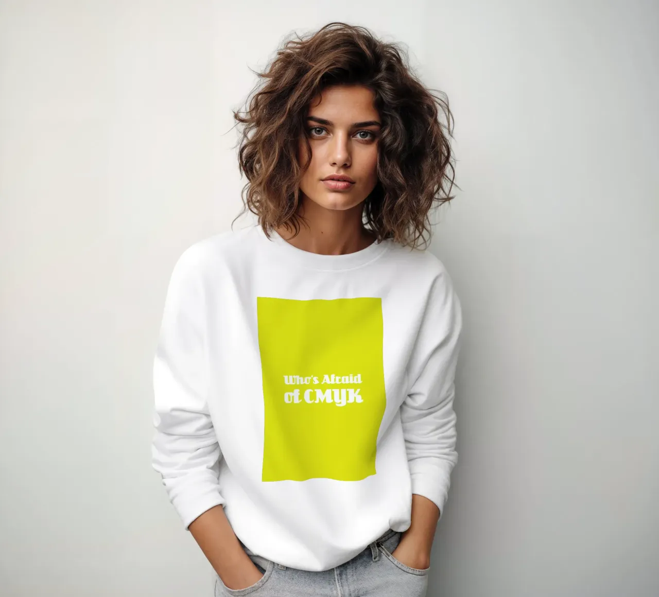 Who's Afraid of CMYK Sweatshirt von Andreas Wundersee