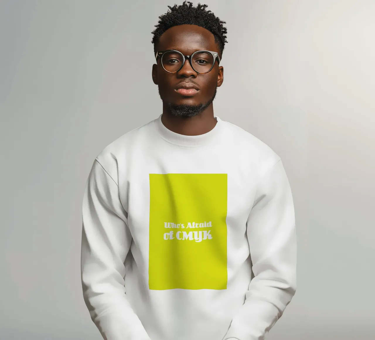 Who's Afraid of CMYK Sweatshirt von Andreas Wundersee