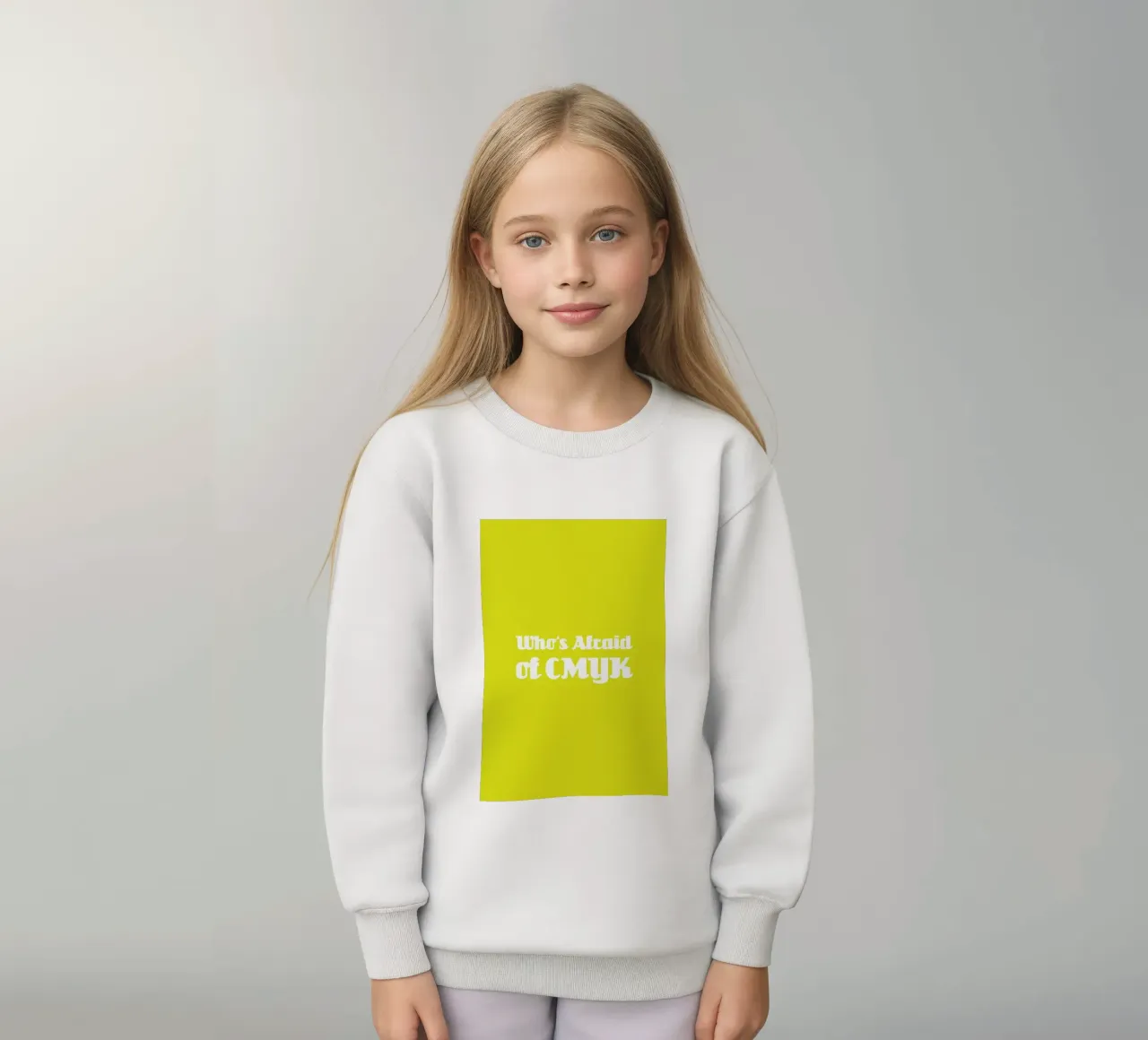 Who's Afraid of CMYK felpa bambino da Andreas Wundersee