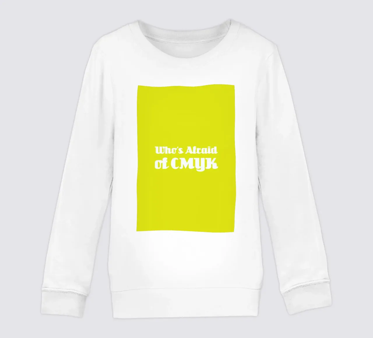Who's Afraid of CMYK felpa bambino da Andreas Wundersee