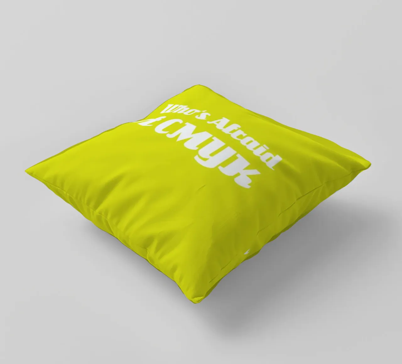 Who's Afraid of CMYK cuscino da Andreas Wundersee