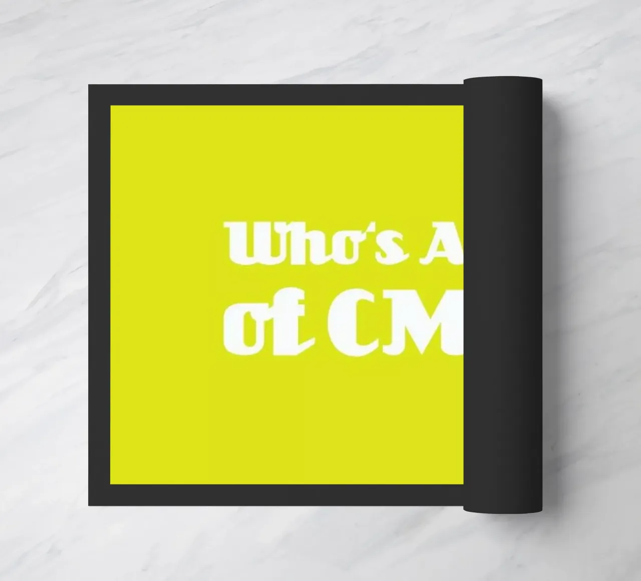 Who's Afraid of CMYK felpudo de Andreas Wundersee