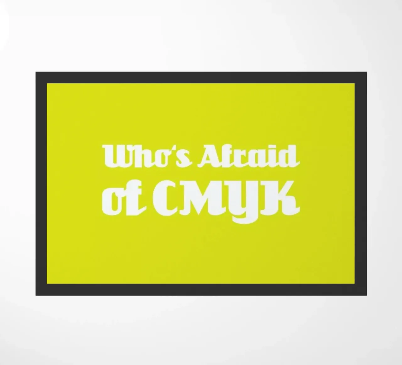 Who's Afraid of CMYK zerbino da Andreas Wundersee