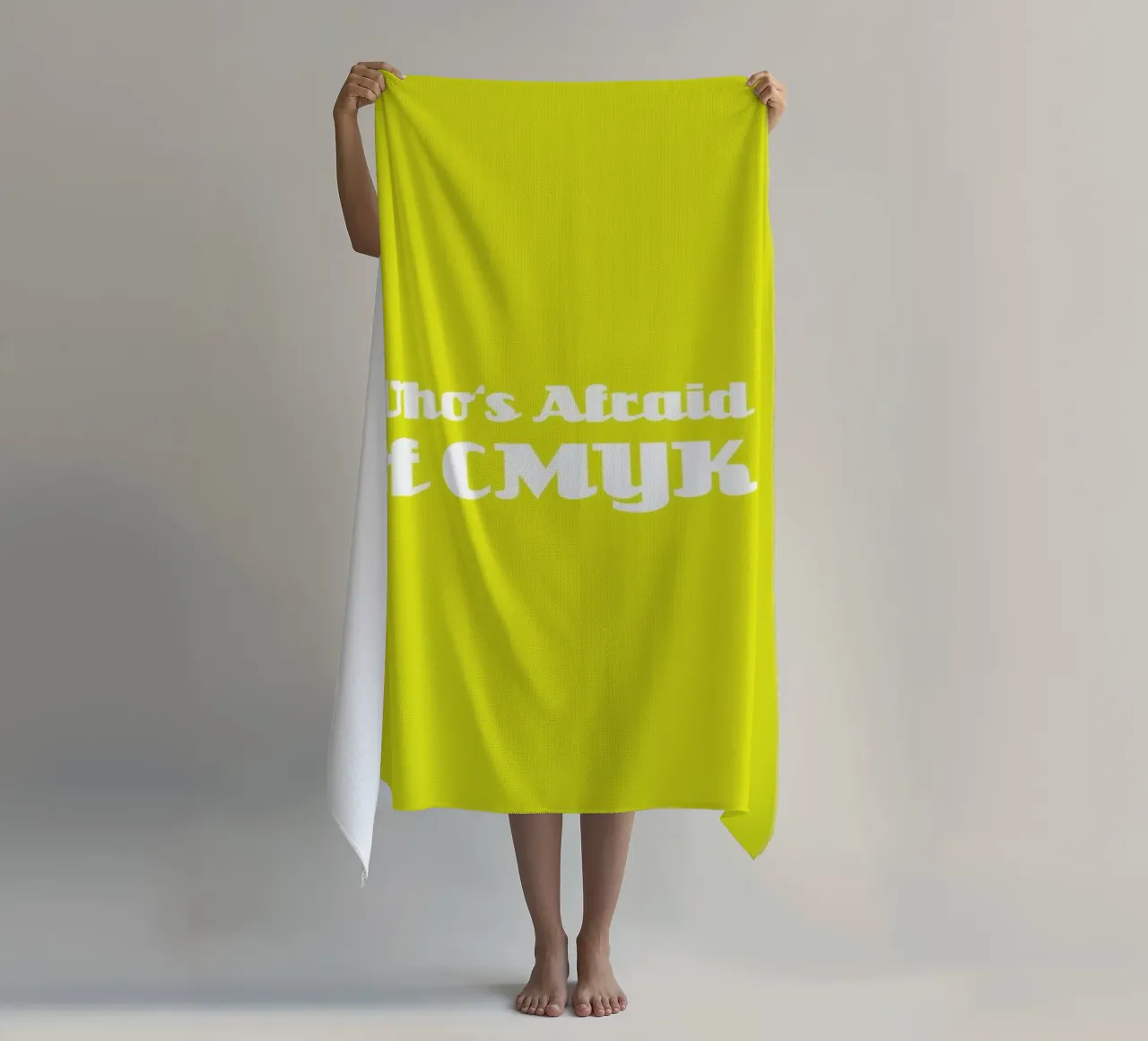Who's Afraid of CMYK toalla de playa de Andreas Wundersee