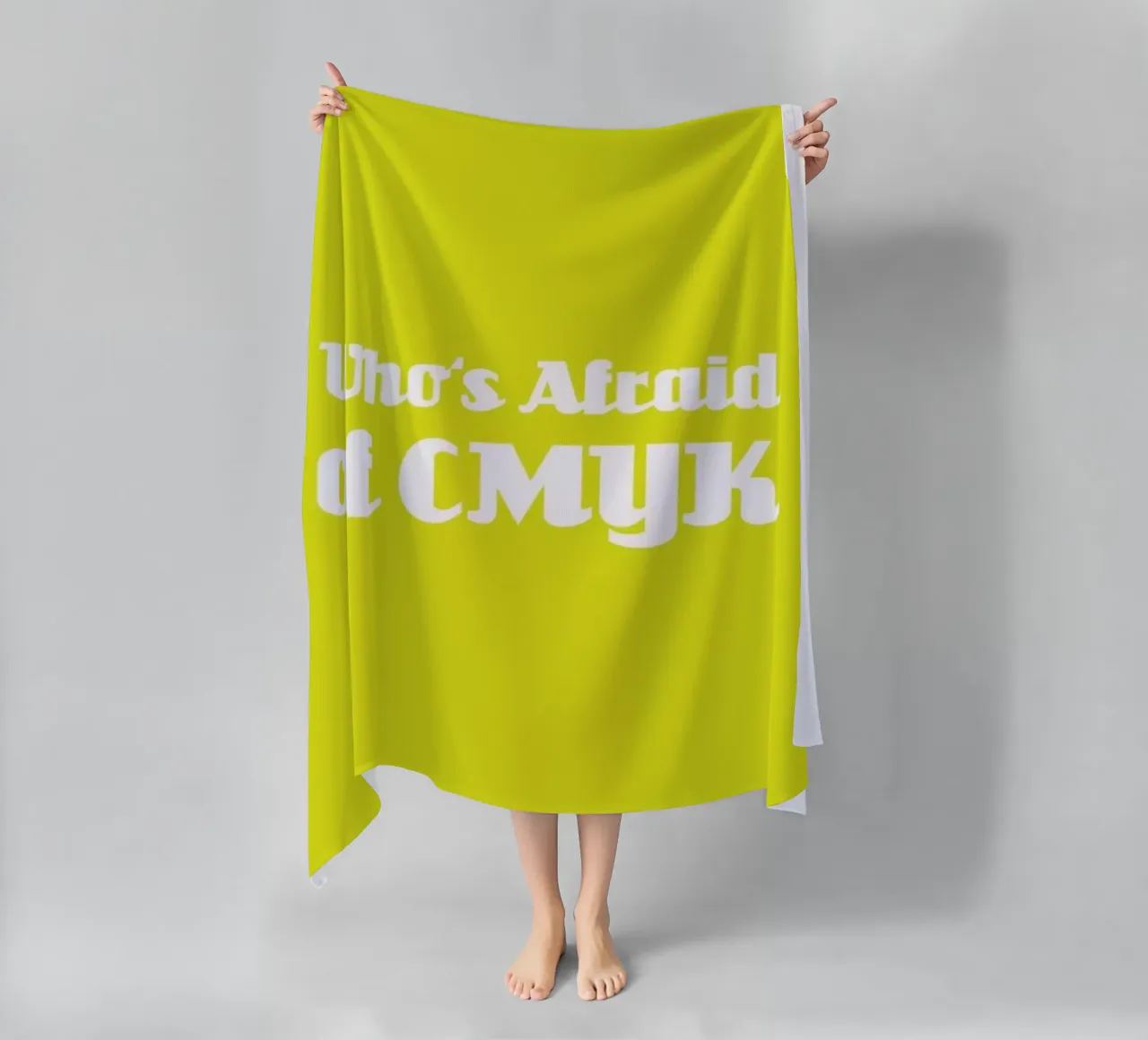Who's Afraid of CMYK toalla de playa de Andreas Wundersee