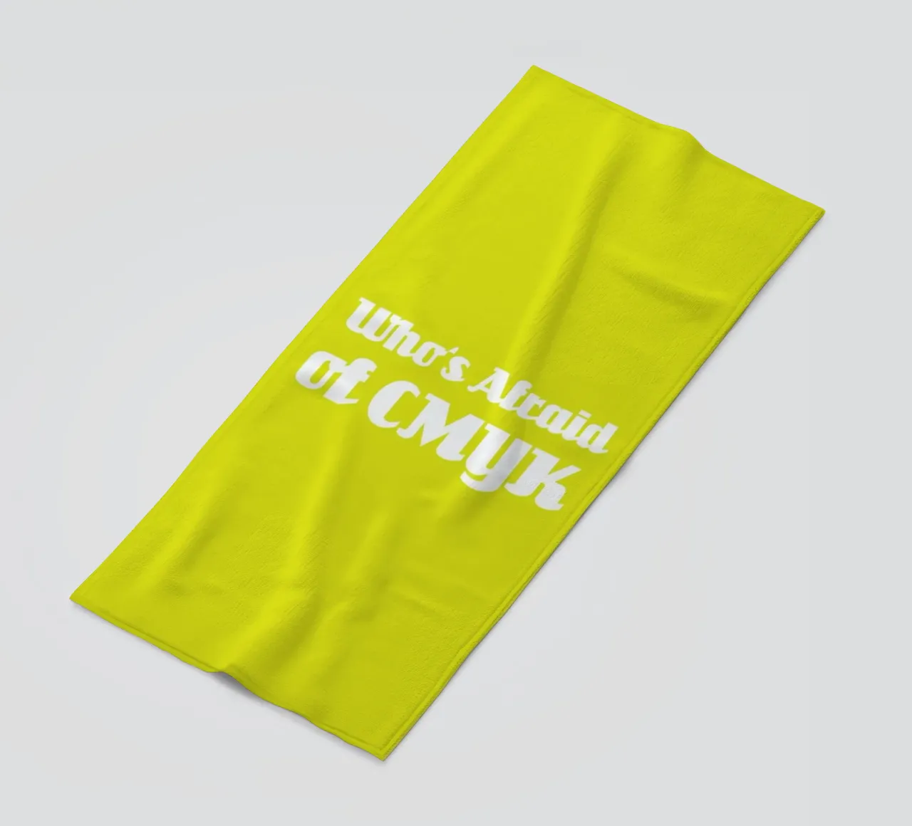 Who's Afraid of CMYK toalla de playa de Andreas Wundersee